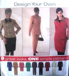 7311 DESIGN YR BUTTON / ZIP SUIT JACKET, BOTTOMS PATTERN 6-10